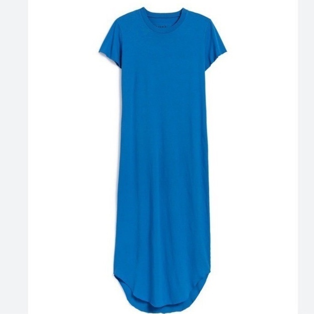 Frank & Eileen Harper Large Perfect Tee Maxi Royal Blue Dress Classic Staple